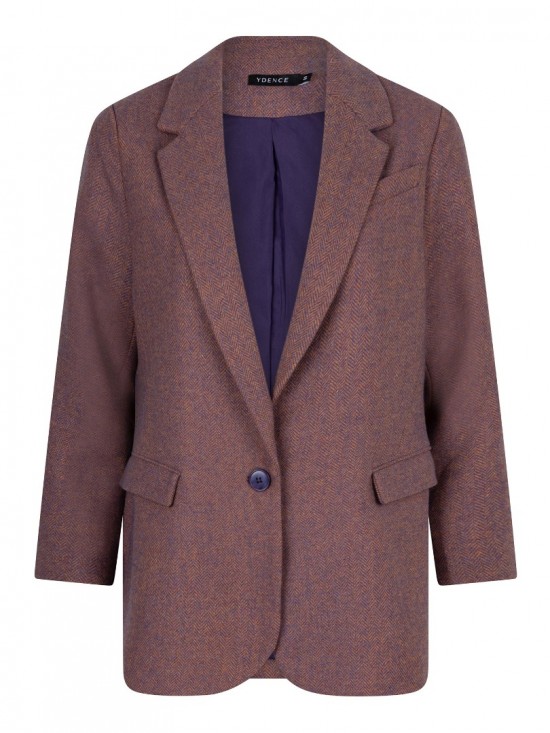 Blazer lennox blue camel front