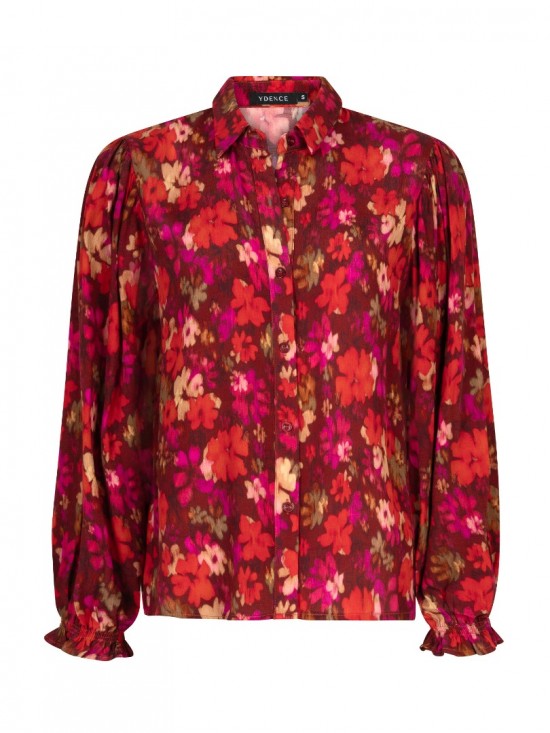 Blouse alyssa multi flower frontweb white