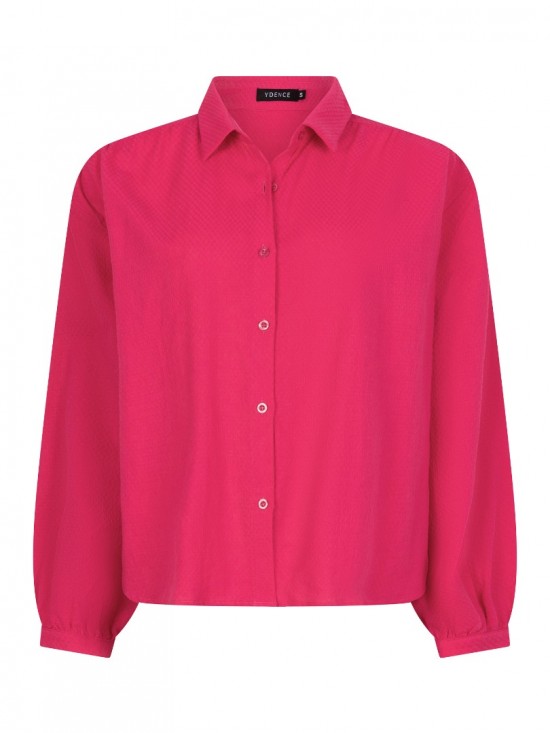 Blouse bonnie berry pink front