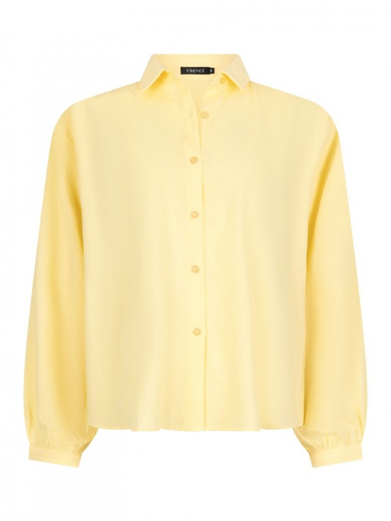 Blouse bonnie soft yellow front