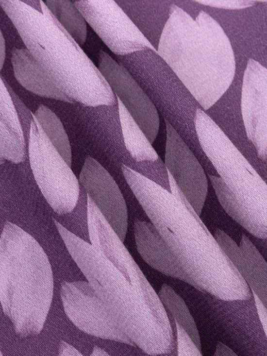 Blouse francesca purple flower detailweb white