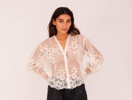 Blouse kant off white