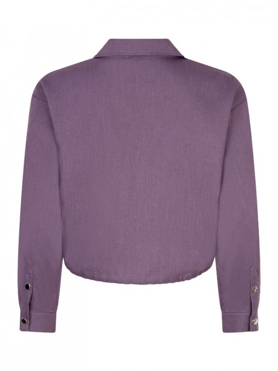 Blouse kess puprle soft purple backweb white