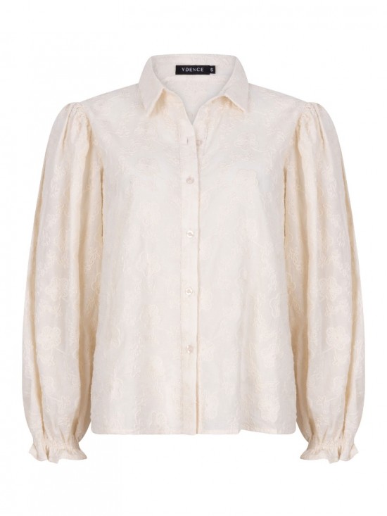 Blouse novia ecru front