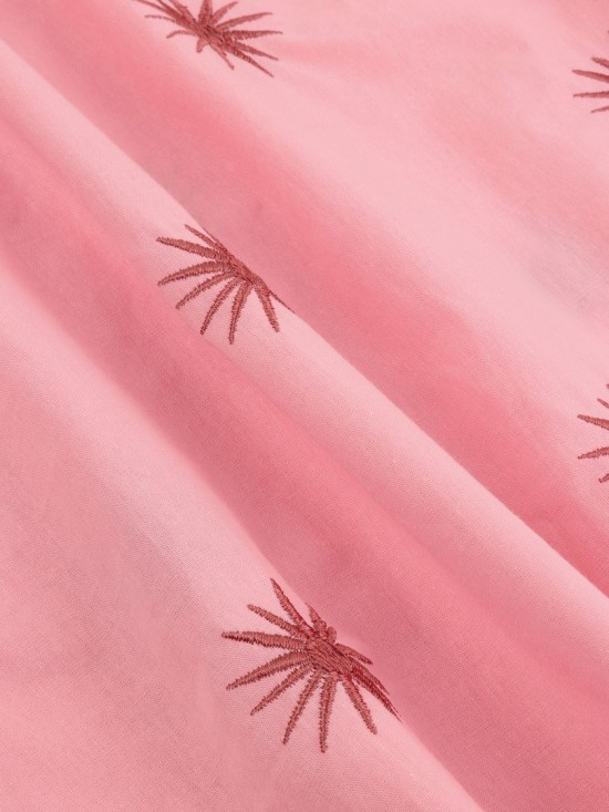 Blouse sunny coral pink stone red detail web