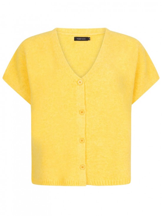 Cardigan amelie yellow front