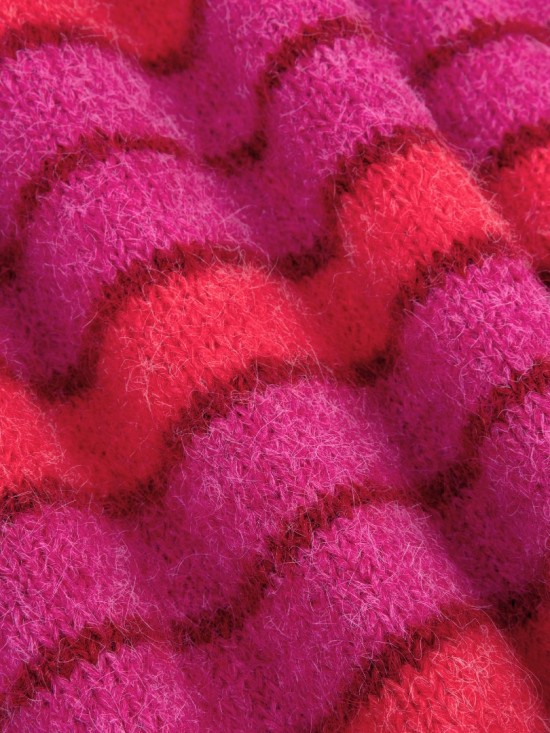 Cardigan ginny fuchsia red detailweb white