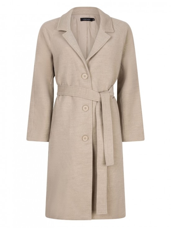 Coat debbie beige front