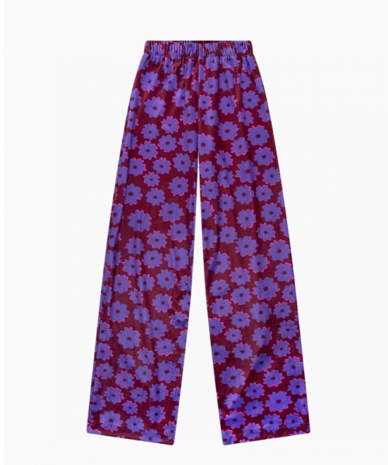 Ellastiek fluwelen broek nina front