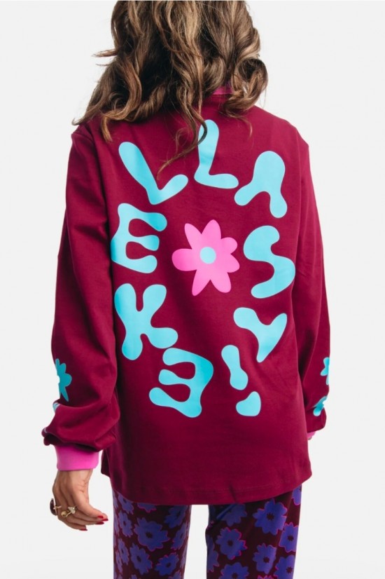 Ellastiek longsleeve cor model back