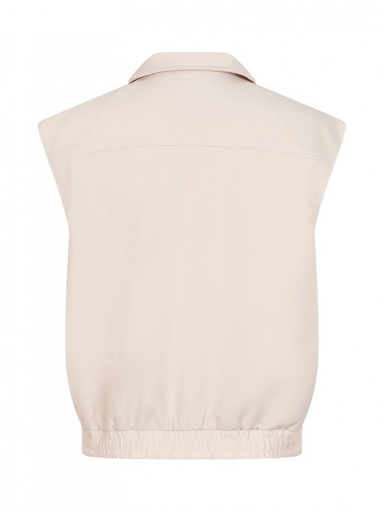 Gilet danielle off white back