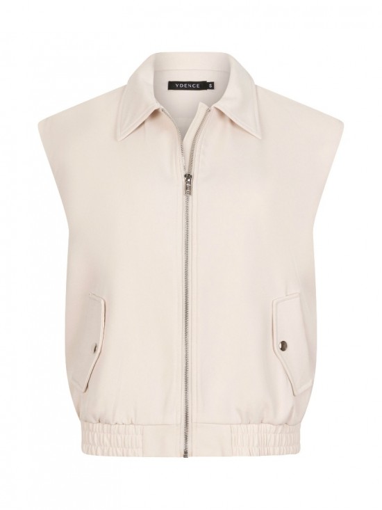 Gilet danielle off white front