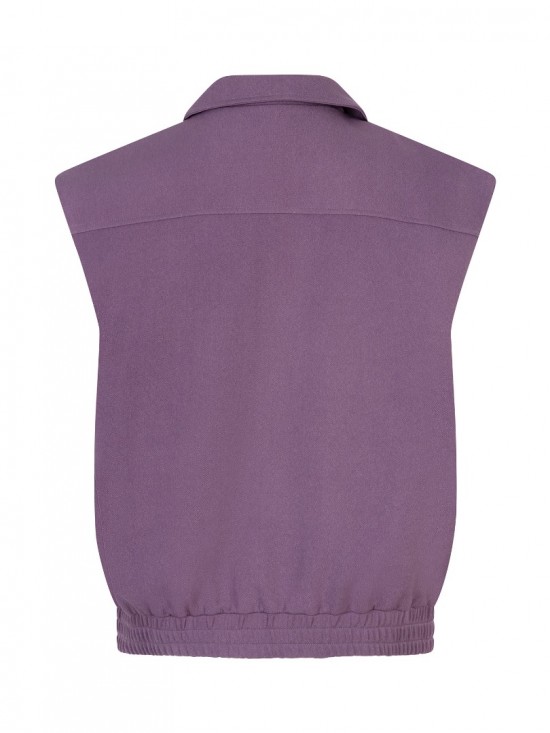 Gilet danielle purple backweb white