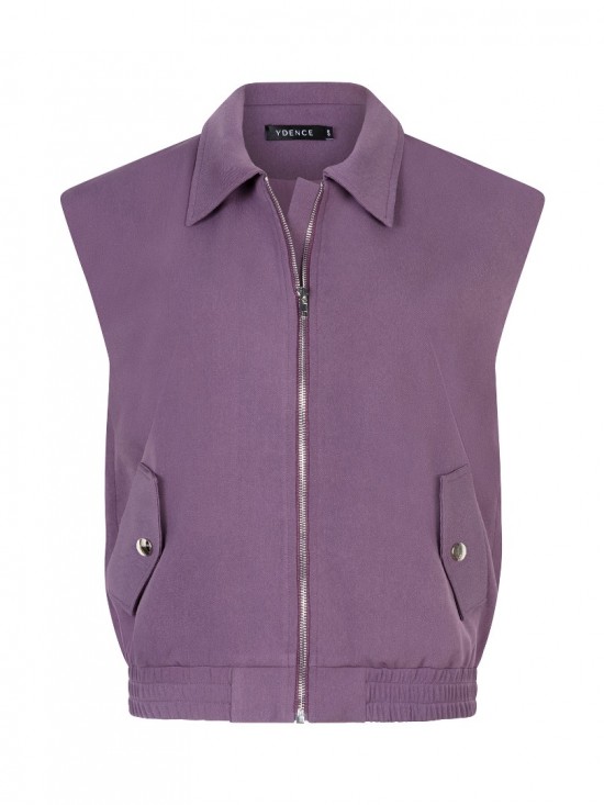Gilet danielle purple frontweb white