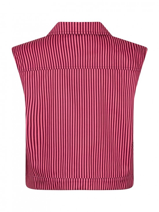 Gilet marit coral pink burgundy backwhite background