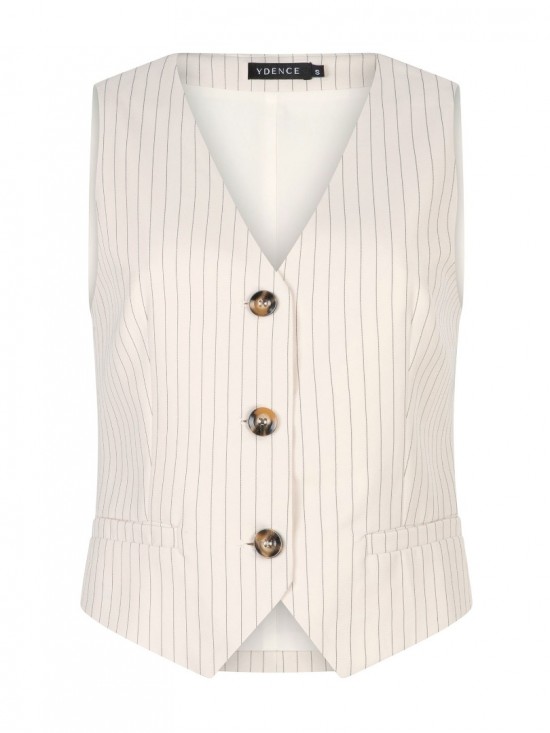 Gilet nadine off white front