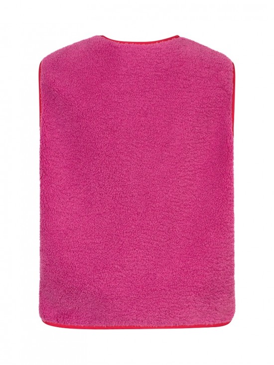 Gilet puck fuchsia purple backweb white