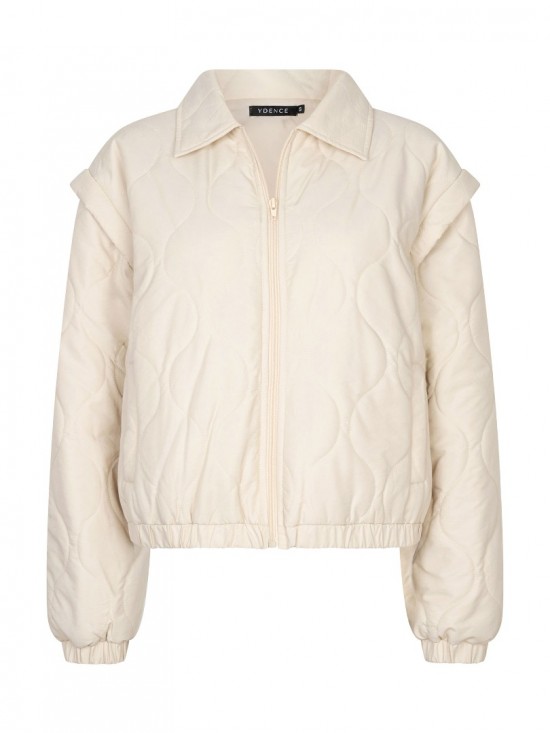 Jacket ramona beige frontwhite background