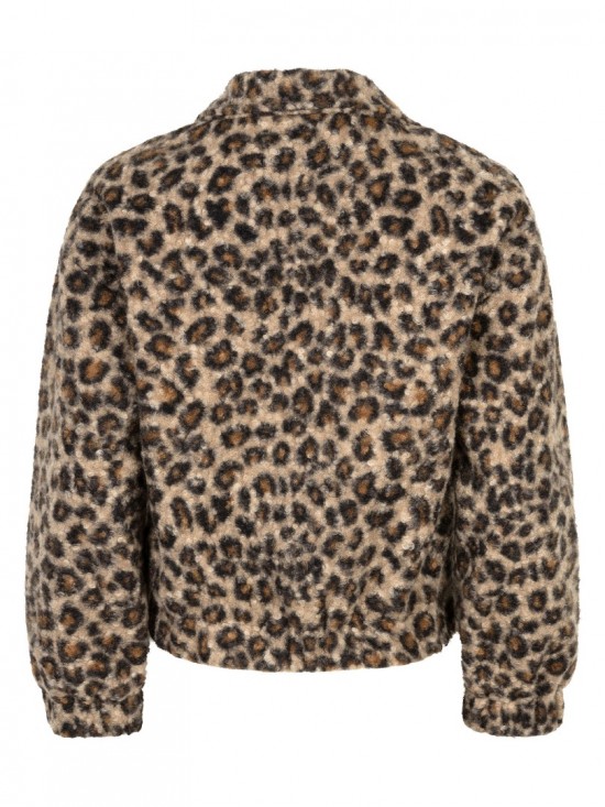 Jacket rory leopard backweb white