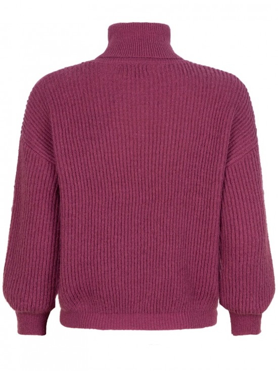 Knitted sweater karlijn dusty pink back