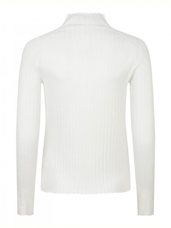 Knitted top kit off white back