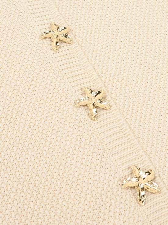 Knitted top mona ecru detailwhite lr 1