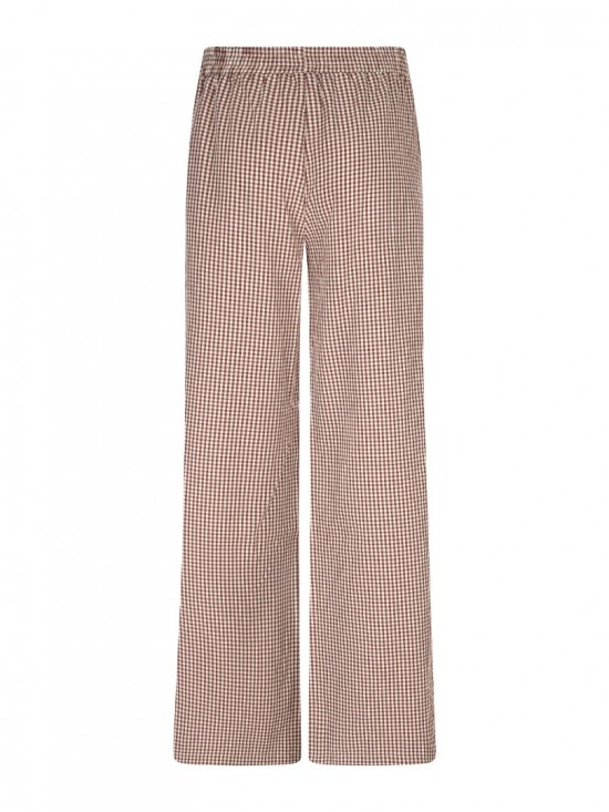 Pants celeste brown check backwhite background