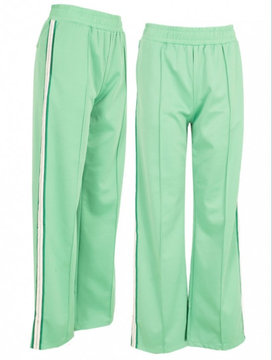 Pants green stripe