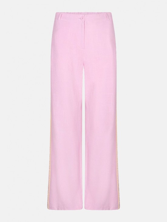 Pants kaya lavender pink frontwhite lr