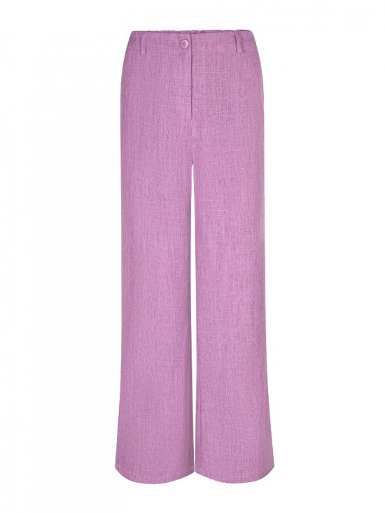 Pants leona purple melange frontwhite background