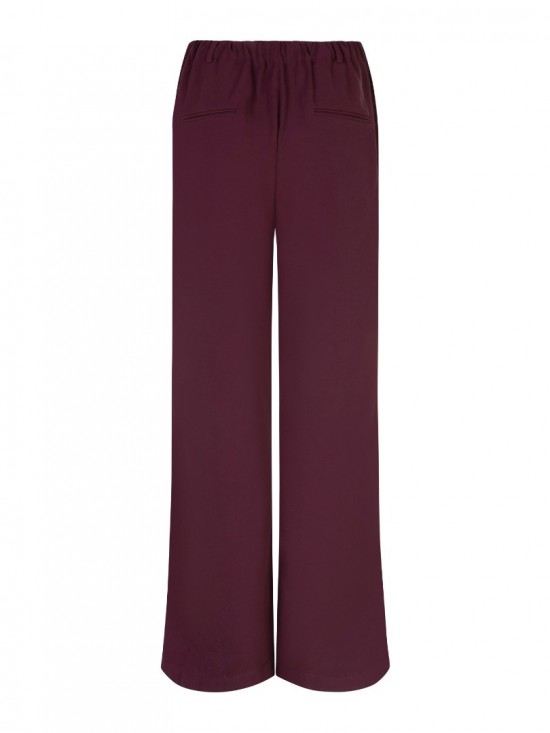 Pants solange burgundy backweb white