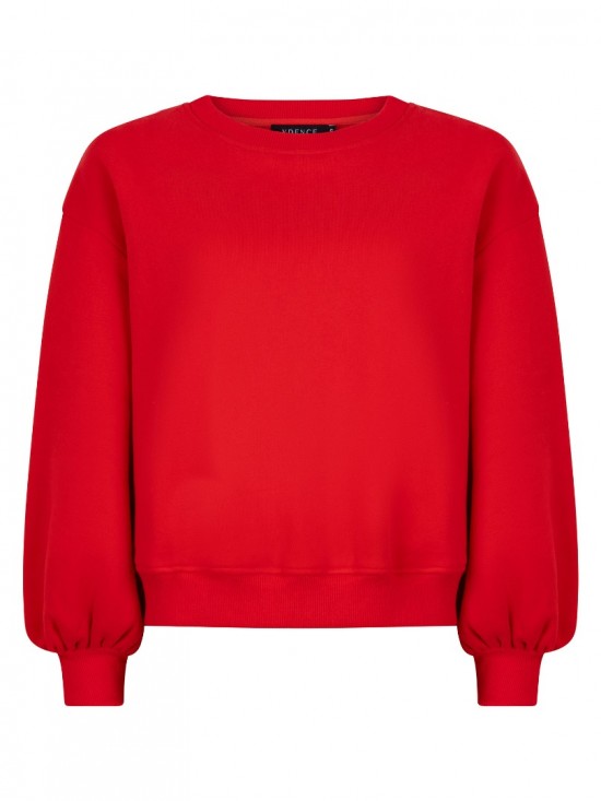 Sweater floral red pink front