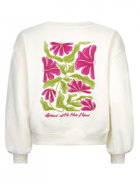 Sweater grow with the flow ecru backwhite background