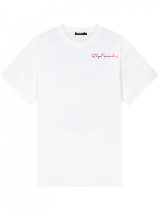 T shirt ducks off white frontwhite background 0
