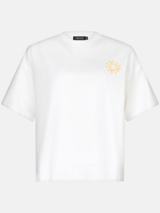 T shirt gelato e sole off white frontwhite lr