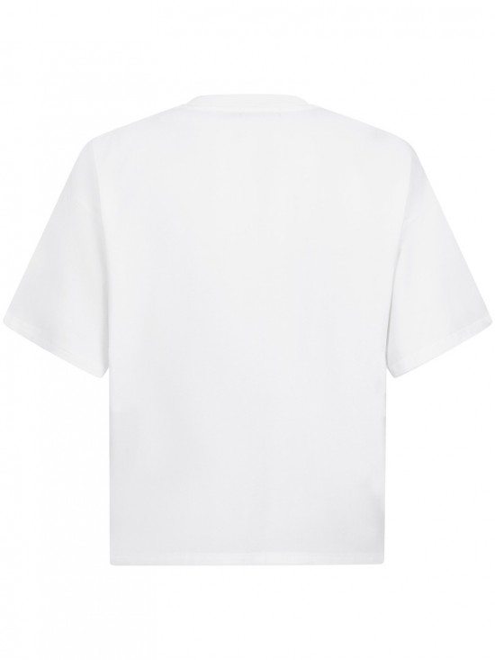 T shirt palm trees off white multi back web