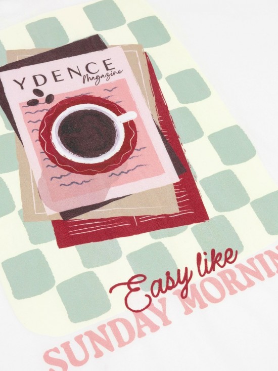 T shirt sunday mornings off white detailwhite lr 1