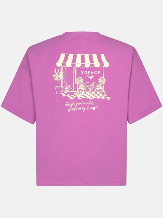 T shirt ydence cafe pink purple backwhite lr