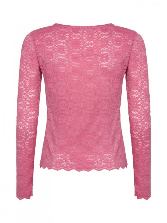 Top loiza coral pink backwhite background