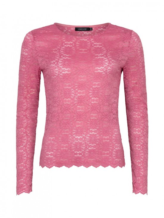 Top loiza coral pink frontwhite background