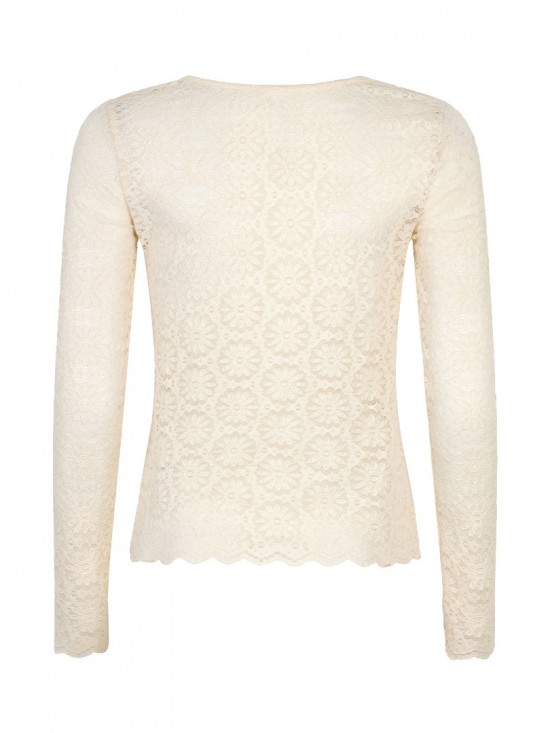 Top loiza ecru backweb white