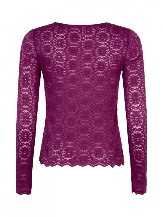 Top loiza fuchsia purple backweb white