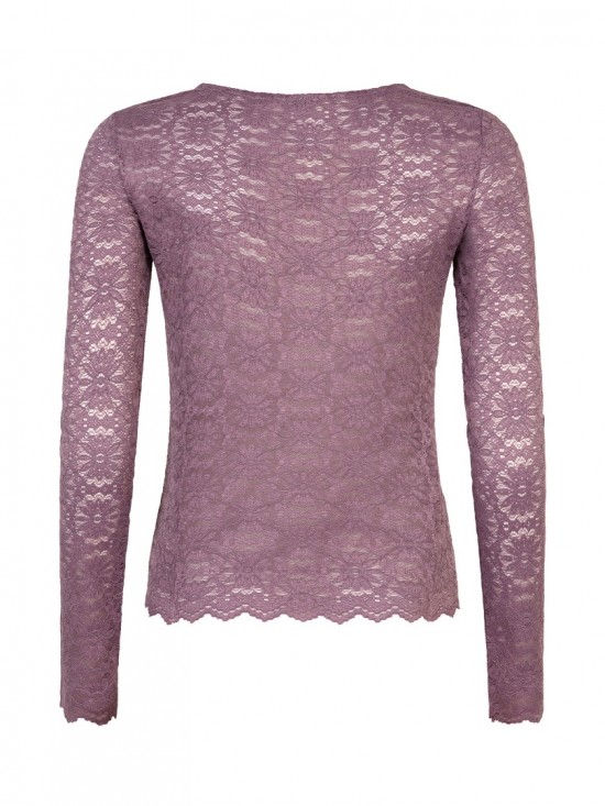 Top loiza soft purple backweb white