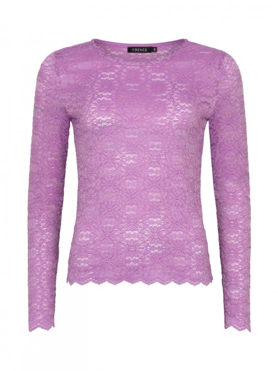 Top loiza violet frontwhite background