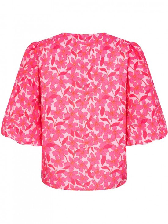 Top meredith pink flower back