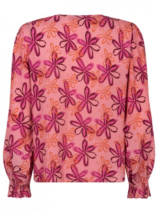 Top merel soft pink flower back