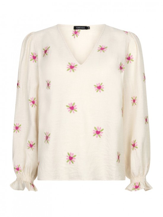 Top philou ecru frontwhite background