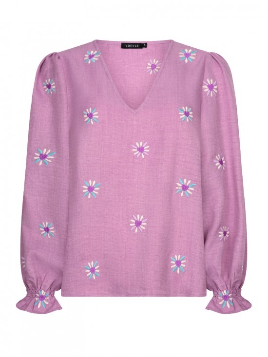 Top philou violet frontwhite background