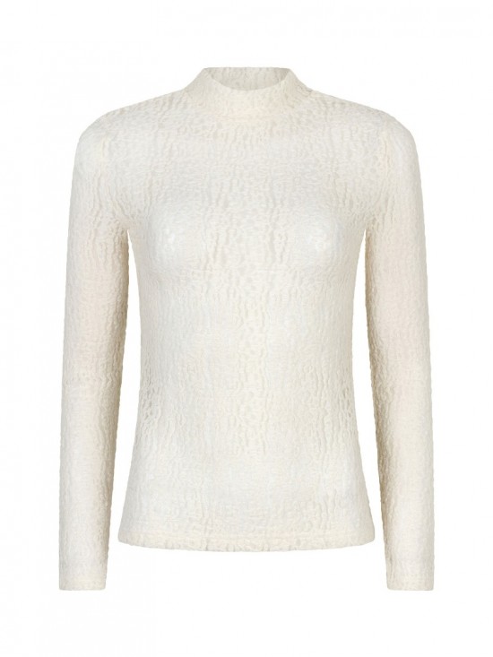 Top roberta ecru frontwhite background