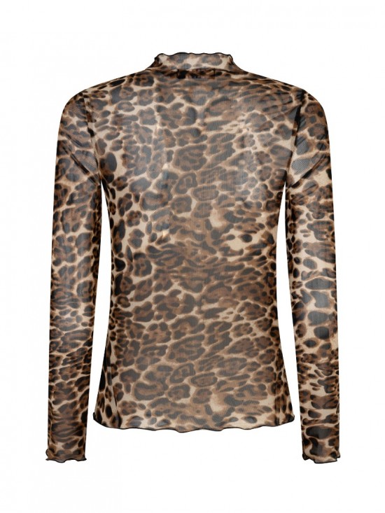 Top shiva leopard backweb white